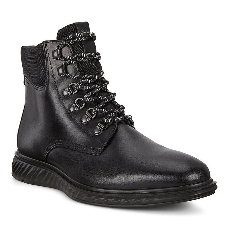 Men Boots Ecco St.1 Hybrid Lite - Business Shoe Black - India EZVYKM156